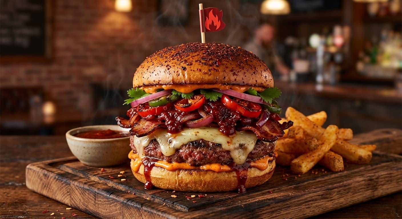 Spicy Inferno Burger
